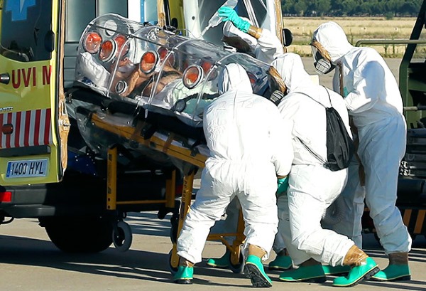 Госпитализация больного лихорадкой Эбола